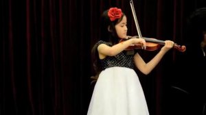 9 year old Esme plays Mozart violin concerto  No 3   1st mvmt