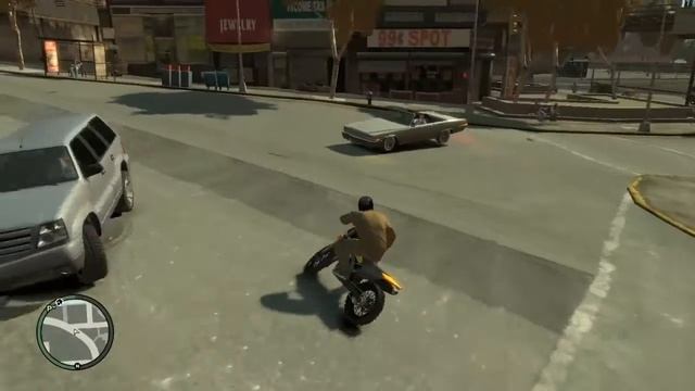 GTA IV/ГТА 4/как поднимать заднее колесо? смотреть онлайн