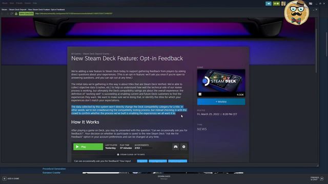 Valve Needs You! Let Us All Help to Make the Steam Deck Even More Awesome! Opt-In Feedback Feature! смотреть онлайн