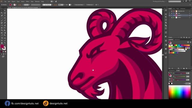 Adobe Illustrator Tutorial: Design eSports/Sports Logo for Your Team - Goats Logo смотреть онлайн