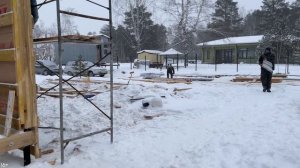 Строим БАРНХАУС из СИП-панелей. ФАСАД ИЗ ПРОФНАСТИЛА (ДЕНЬ 23) Дом из СИП панелей в стиле БАРН ХАУ