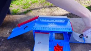 BMX Finger with Finger Skateboard and Finger Scooter Collaboration |Tech Deck Ramp | Skate Park