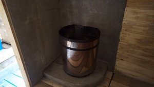 Установка банной печи на деревянный пол (подиум под печь, приточная вентиляция, дымоход, ППУ...)