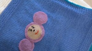 Детский плед с аппликациями.