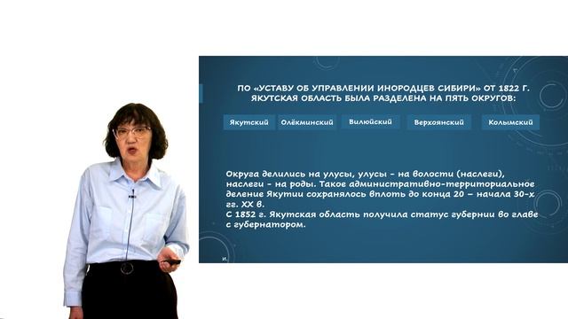 Лекция 1. Административно-территориальное устройство Якутской области