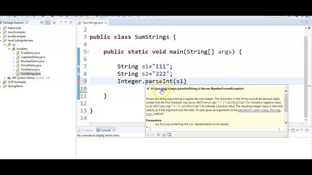 How to sum two Strings in java?
