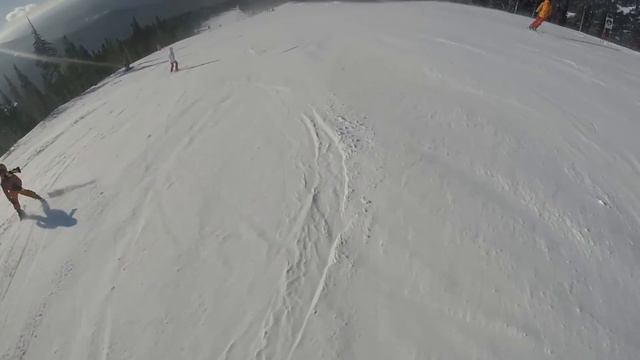 Шерегеш 2016. Спуск с Сектора Е / Sheregesh 2016. Sector E line смотреть онлайн