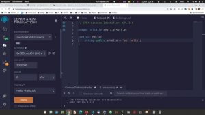 1. Первый код на Solidity и что можно писать на блокчейн.