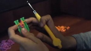Плетение из резинок чешуя дракона