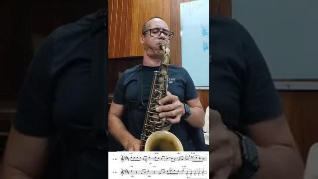 Testando a boquilha Meyer 5M. - Solo do mestre Phil Woods (Transcrição: Pedro Júnior)