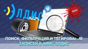 Поиск, фильтрация и тегирование записей в АИИС Элдис