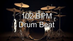 102 BPM Funky Groove Drum Beat for Jamming & Practice