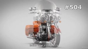 #504. Очень быстрый мотоцикл Indian Chief Vintage 2014