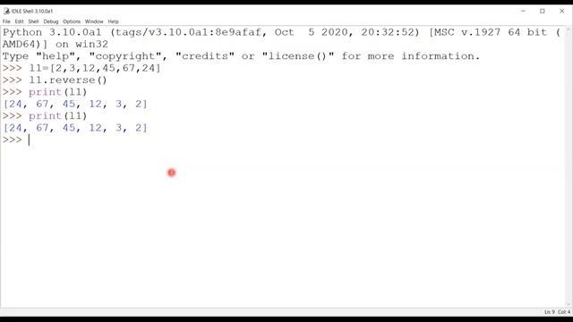 reverse Method in Python || reverse VS slicing || List (Part-11) || Python Tutorials-Class 11 & 12C