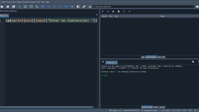 How to make Python calculator In one line of code?
