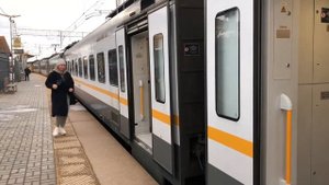 ЭП2Д-0058 ЦППК Перекраска Наше Подмосковье На станции Царицыно