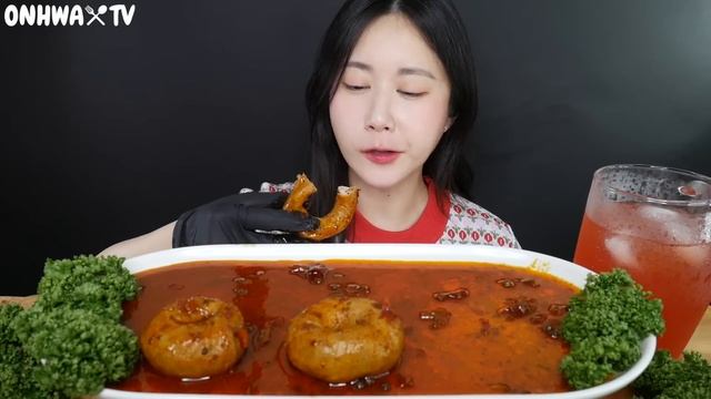 도넛 아니고 링곱창?매운마라소스 링곱창 먹방?❤️ Ring Intestines (Ring Gopchang) 豚ホルモン | eating show | mukbang asmr смотреть онлайн