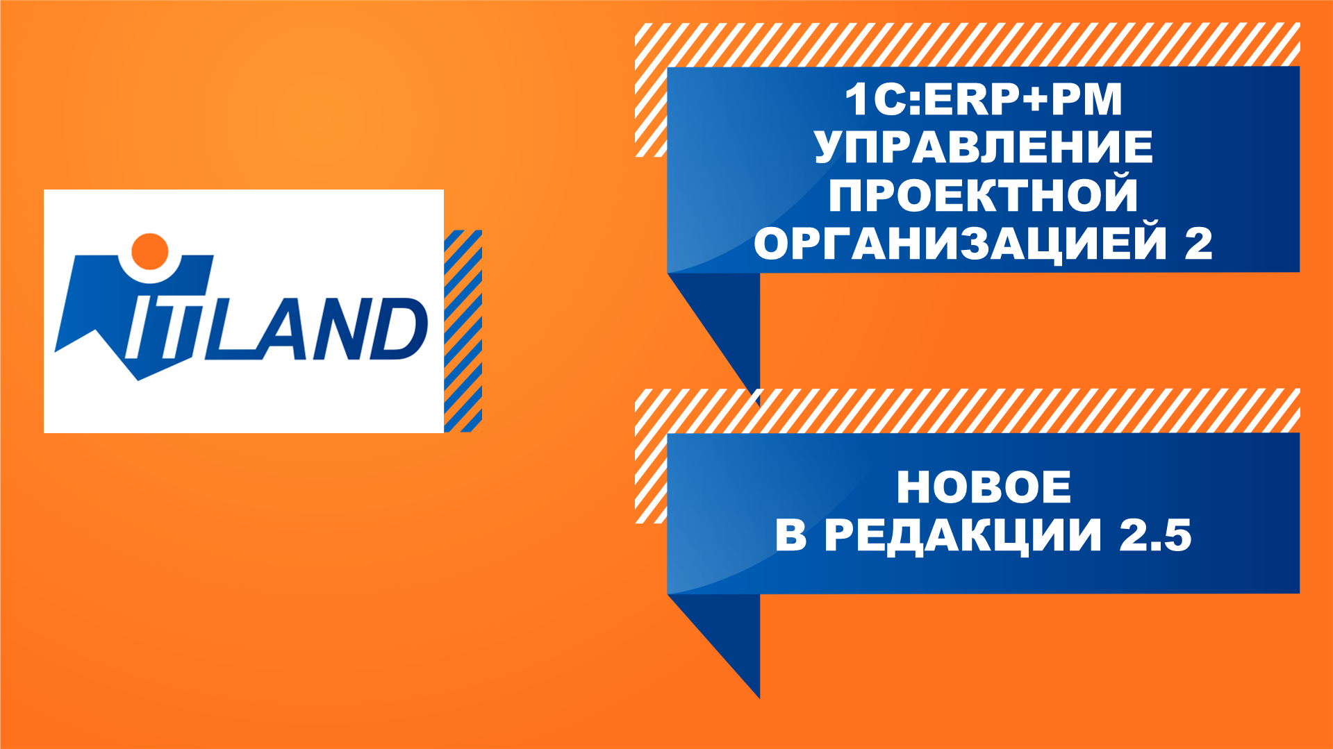 Превью вебинара ITLand «1С:ERP+PM Управление проектной организацией. Новое в редакции 2.5»