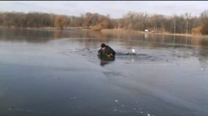 Striker Ice Hardwater Suit Thin Ice Demo