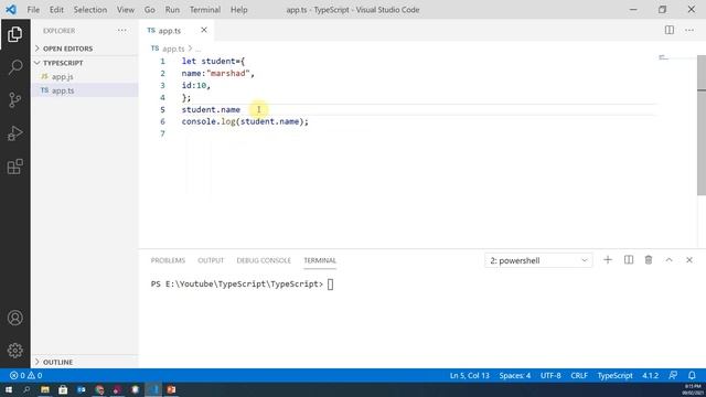 11.TypeScript Objects  [08-Mar-2021]