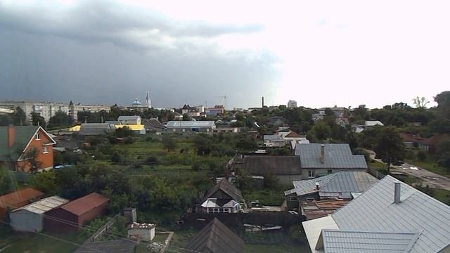 Уходящая гроза в Рассказово. (11. 07. 2016).