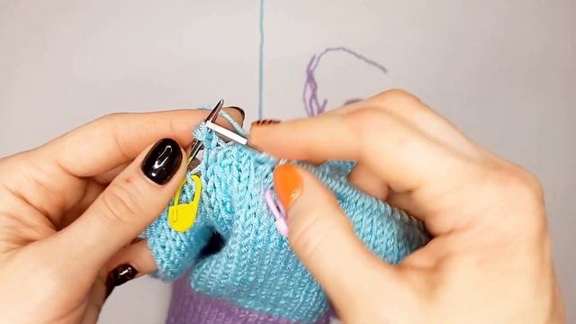 Вяжем детский джемпер спицами/ реглан снизу /с аппликацией /возраст 9 - 12 месяцев