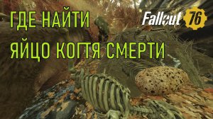 Fallout 76 Где найти яйцо когтя смерти (обновлено)