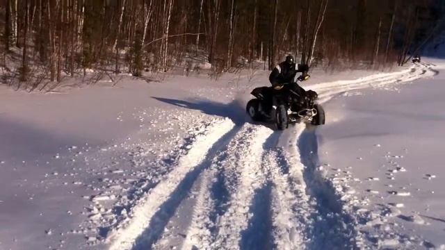 BRP Renegade X800 In Russia In Snow