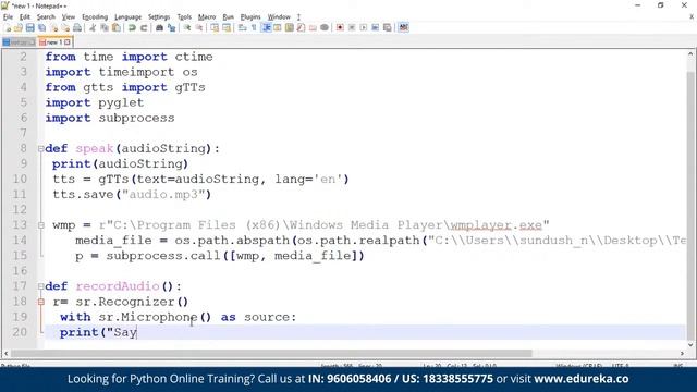 Building Text To Speech Recognition System with Python | Python Tutorial | Edureka | Python Rewind