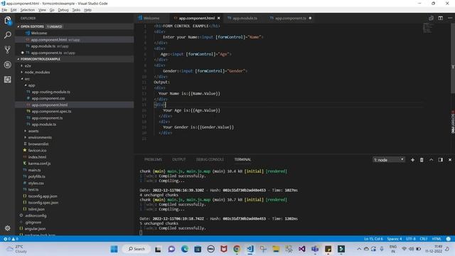 How to use FormControl in Angular| 2022 | Tamil | USMTECHWORLD смотреть онлайн