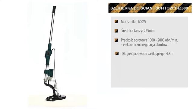 Szlifierka do scian i sufitów Tryton THZ600 смотреть онлайн