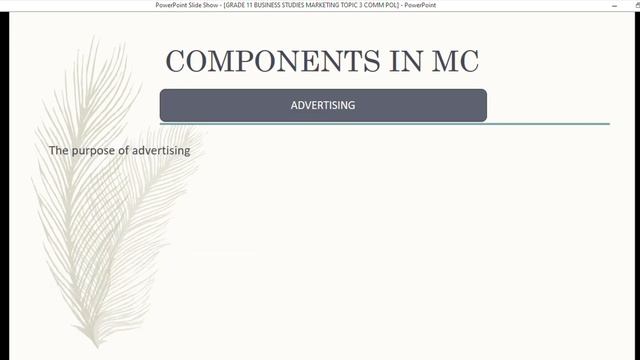 Grade 11 Business Studies Marketing Topic 3 Communication Policy смотреть онлайн