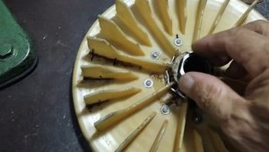 Газонокосилка SABO 43-4TH -  восстановление крыльчатки маховика