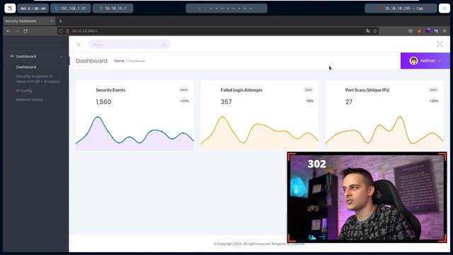 HackTheBox | Cap [OSCP Style] (TWITCH LIVE) смотреть онлайн