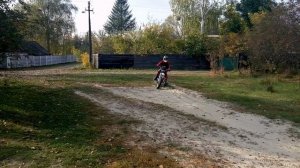 минск кросс-эндуро, поршень yamaha yb100 (пробный выезд)