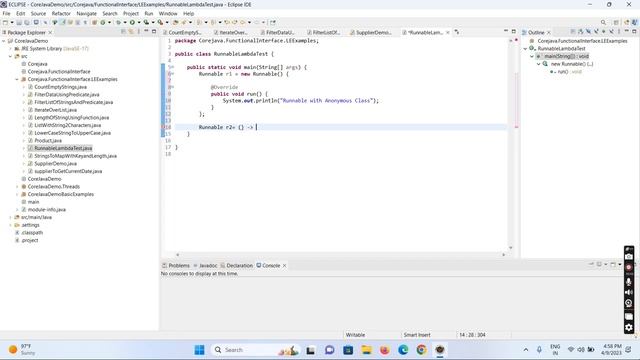 Task1 Write a program to implement Runnable Functional interface using lambda expression смотреть онлайн