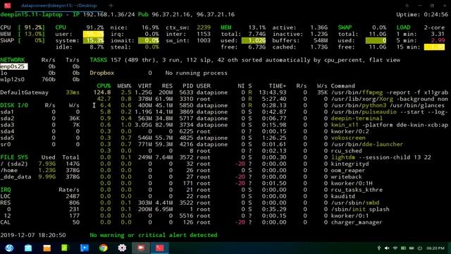 Glances System Monitoring Utility For Linux смотреть онлайн