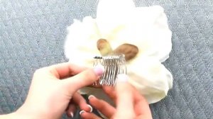 Large White Magnolia Hair Flower by Hair Comes the Bride