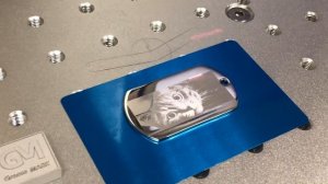 Лазерная гравировка фото на металле. Недорогой лазерный гравер G-MARK 1000