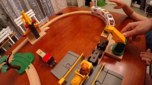 Brio sity, Мультик для детей про поезда и электрички, детская железная дорога брио.