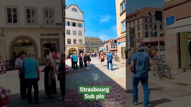 Strasbourg France Historical city | top place castle| view 4K