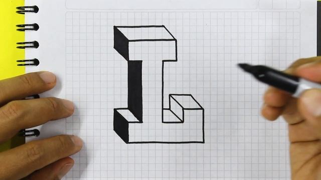 ✅ 3D Drawing - How to Draw letter L - Dibujos 3D - Como Dibujar letras en 3D - Easy Art смотреть онлайн
