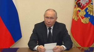 Президент Владимир Путин направил видеоприветствие участникам расширенной коллегии МЧС России