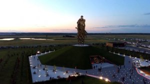Памятник солдату в Ржеве с коптера