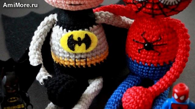 Амигуруми: схема Человека Паука. Игрушки вязанные крючком. Free crochet patterns. смотреть онлайн