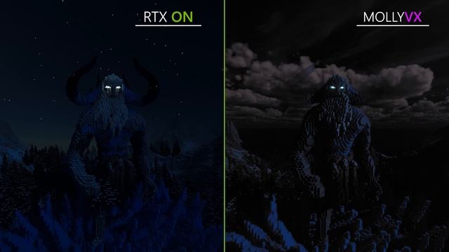 Minecraft RTX vs MollyVX | Ray Tracing Comparison | RTX 2080 смотреть онлайн