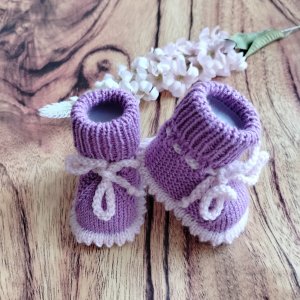 Вязаные пинетки