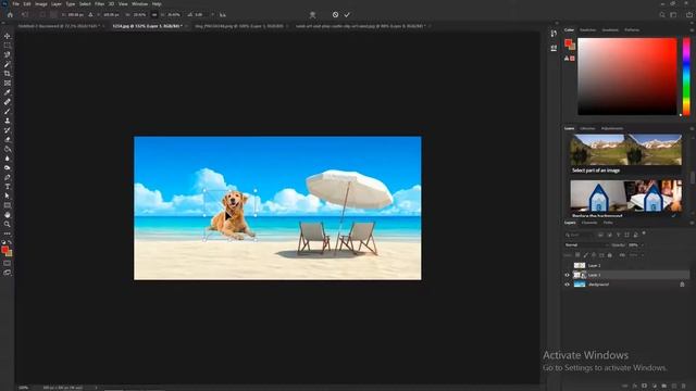 Photoshop. Урок №2/ Как соединить несколько фото в фотошопе? смотреть онлайн