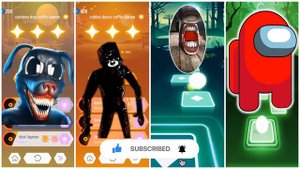 Cartoon Dog - Roblox Doors - Toilet Monster - Among Us | Tiles Hop EDM Rush