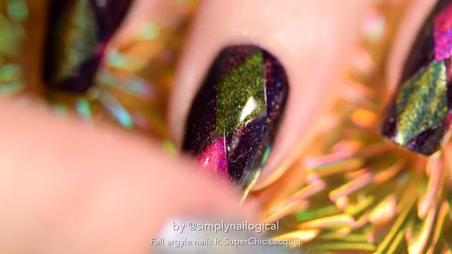 nail stickers,Classic Betch Argyle Nails for Fall смотреть онлайн